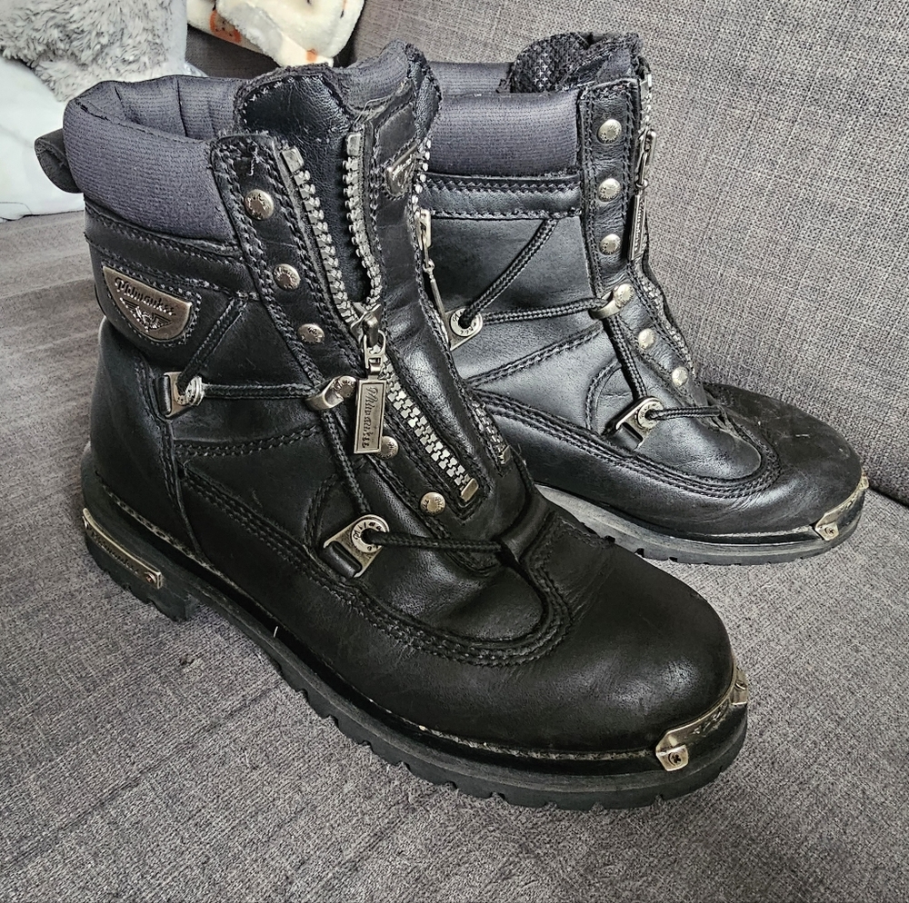 Milwaukee Boot Company Leather Motorcycle Boots